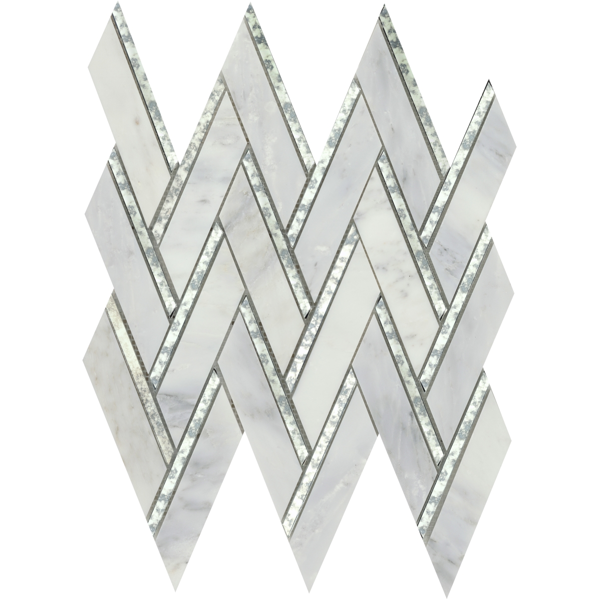 Impulse Chevron Honed Mosaic